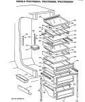 Part Location Diagram of WR17X3315 GE FRAME Assembly PAN
