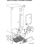 Section Diagram and Parts List for TPH21PBSBBB  General Electric Refrigerator