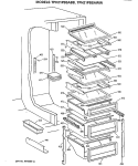 Section Diagram and Parts List for TPH21PBSABB  General Electric Refrigerator