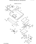 BURNER & GAS PARTS Diagram and Parts List for JGBP27SEV1AD  General Electric Range