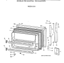 FREEZER DOOR Diagram and Parts List for TBG18JAXERAA  General Electric Refrigerator