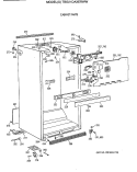 CABINET PARTS Diagram and Parts List for TBG21DAXERWW  General Electric Refrigerator
