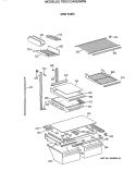 SHELF PARTS Diagram and Parts List for TBG21DAXERWW  General Electric Refrigerator
