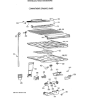 COMPARTMENT SEPARATOR PARTS Diagram and Parts List for TBG21DAXERWW  General Electric Refrigerator