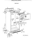 CABINET PARTS Diagram and Parts List for TBG21JAXERWW  General Electric Refrigerator