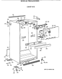 CABINET PARTS Diagram and Parts List for TBG24JAXERWW  General Electric Refrigerator