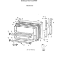FREEZER DOOR Diagram and Parts List for TBG24JAXERWW  General Electric Refrigerator