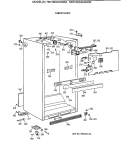 CABINET PARTS Diagram and Parts List for TBH18DAXHRWW  General Electric Refrigerator