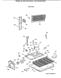 UNIT PARTS Diagram and Parts List for TBH18DAXHRWW  General Electric Refrigerator