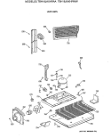 UNIT PARTS Diagram and Parts List for TBH18JAXHRWW  General Electric Refrigerator