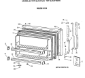 FREEZER DOOR Diagram and Parts List for TBT18JAXFRAA  General Electric Refrigerator
