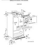 CABINET PARTS Diagram and Parts List for TBT21DAXCRWW  General Electric Refrigerator