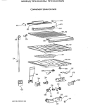 COMPARTMENT SEPARATOR PARTS Diagram and Parts List for TBT21DAXCRWW  General Electric Refrigerator