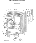 FRESH FOOD DOOR Diagram and Parts List for TBT21JAXCRWW  General Electric Refrigerator