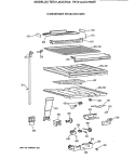 COMPARTMENT SEPARATOR PARTS Diagram and Parts List for TBT21JAXCRWW  General Electric Refrigerator