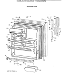 FRESH FOOD DOOR Diagram and Parts List for TBT24JAXCRAA  General Electric Refrigerator