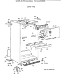 CABINET PARTS Diagram and Parts List for TBT24JAXCRAA  General Electric Refrigerator