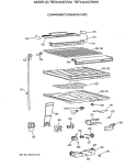 COMPARTMENT SEPARATOR PARTS Diagram and Parts List for TBT24JAXCRAA  General Electric Refrigerator