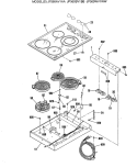 Part Location Diagram of WB49X10153 GE Halogen Radiant Element with Switch - 1800W