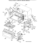 Section Diagram and Parts List for JEM21K04  General Electric Microwave