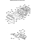 Section Diagram and Parts List for JMP31WV1WW  General Electric Range