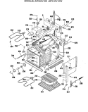 Section Diagram and Parts List for JMP31WV1WW  General Electric Range