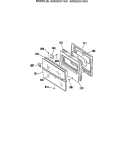 Section Diagram and Parts List for JMS08GV1AD  General Electric Range