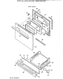 BODY PARTS Diagram and Parts List for JGBS21SEV2WH  General Electric Range