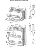 DOORS Diagram and Parts List for TBE18NAYCRWH  General Electric Refrigerator