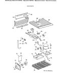 UNIT PARTS Diagram and Parts List for TBE18TAYBRWH  General Electric Refrigerator