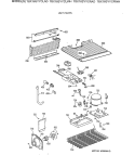 UNIT PARTS Diagram and Parts List for TBX16SYYCLAD  General Electric Refrigerator
