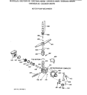 MOTOR - PUMP MECHANISM Diagram and Parts List for GSD830X-68WW  General Electric Dishwasher