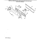 BACKSPLASH ASSEMBLY Diagram and Parts List for DBXR453GT0WB  General Electric Dryer