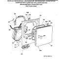 FRONT PANEL & DOOR Diagram and Parts List for DBXR453GT0WB  General Electric Dryer