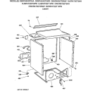 CABINET Diagram and Parts List for DBXR453GT0WB  General Electric Dryer