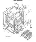 Section Diagram and Parts List for JGBS04GER2  General Electric Range