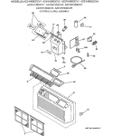 CONTROLS & GRILL ASSEMBLY Diagram and Parts List for AZ31H15D2CV3  General Electric Air Conditioner