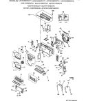 MOTOR, COMPRESSOR & SYSTEM COMPONENTS Diagram and Parts List for AZ31H15D2CV3  General Electric Air Conditioner