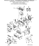 MOTOR, COMPRESSOR & SYSTEM COMPONENTS Diagram and Parts List for AZ31H15D2DV5  General Electric Air Conditioner