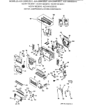 MOTOR, COMPRESSOR & SYSTEM COMPONENTS Diagram and Parts List for AZ31H06E3DV3  General Electric Air Conditioner