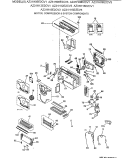 MOTOR, COMPRESSOR & SYSTEM COMPONENTS Diagram and Parts List for AZ31H06E2CV1  General Electric Air Conditioner