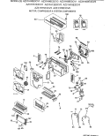 MOTOR, COMPRESSOR & SYSTEM COMPONENTS Diagram and Parts List for AZ31H06E3CV1  General Electric Air Conditioner