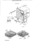 BODY PARTS Diagram and Parts List for GSD500X-70WB  General Electric Dishwasher
