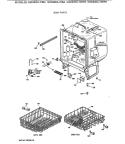 BODY PARTS Diagram and Parts List for GSD900X-70BA  General Electric Dishwasher