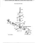 MOTOR - PUMP MECHANISM Diagram and Parts List for GSD900X-70BA  General Electric Dishwasher