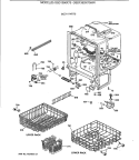 BODY PARTS Diagram and Parts List for GSD1380X70WW  General Electric Dishwasher