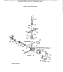 MOTOR - PUMP MECHANISM Diagram and Parts List for GSD1380X70WW  General Electric Dishwasher