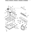 Part Location Diagram of WB62K5057 GE MAINTOP-ALMOND