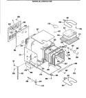 Section Diagram and Parts List for JRS04GV1BB  General Electric Wall Oven