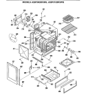 Section Diagram and Parts List for JGSP30GER3BG  General Electric Range